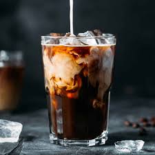 Iced coffee in a clear cup