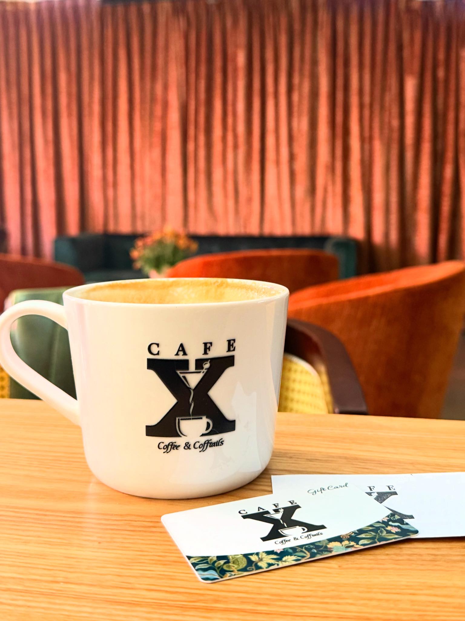 Cafe latte served in a ceramic cup